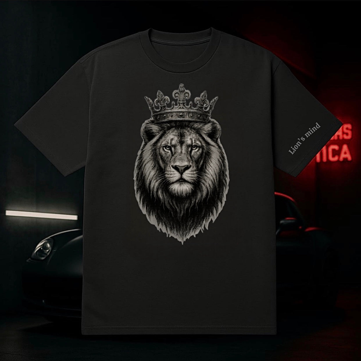 Crowned King – Royal Lion Street Tee