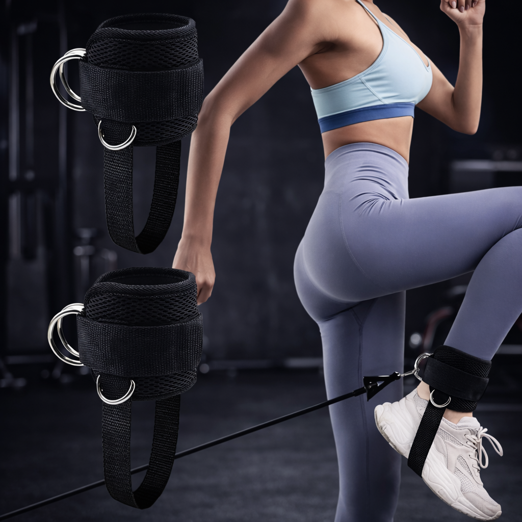 Premium Ankle Straps – Adjustable Cable Attachments for Leg & Glute Training