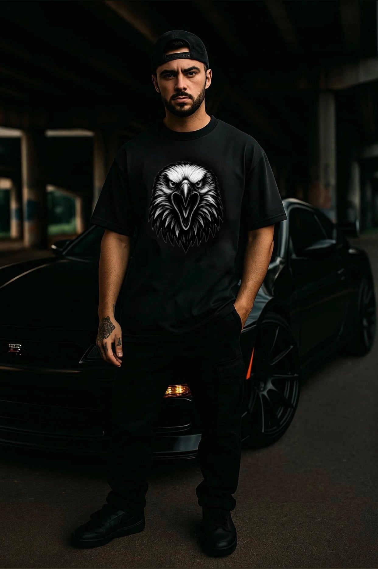 Fierce Eagle Oversized T-Shirt