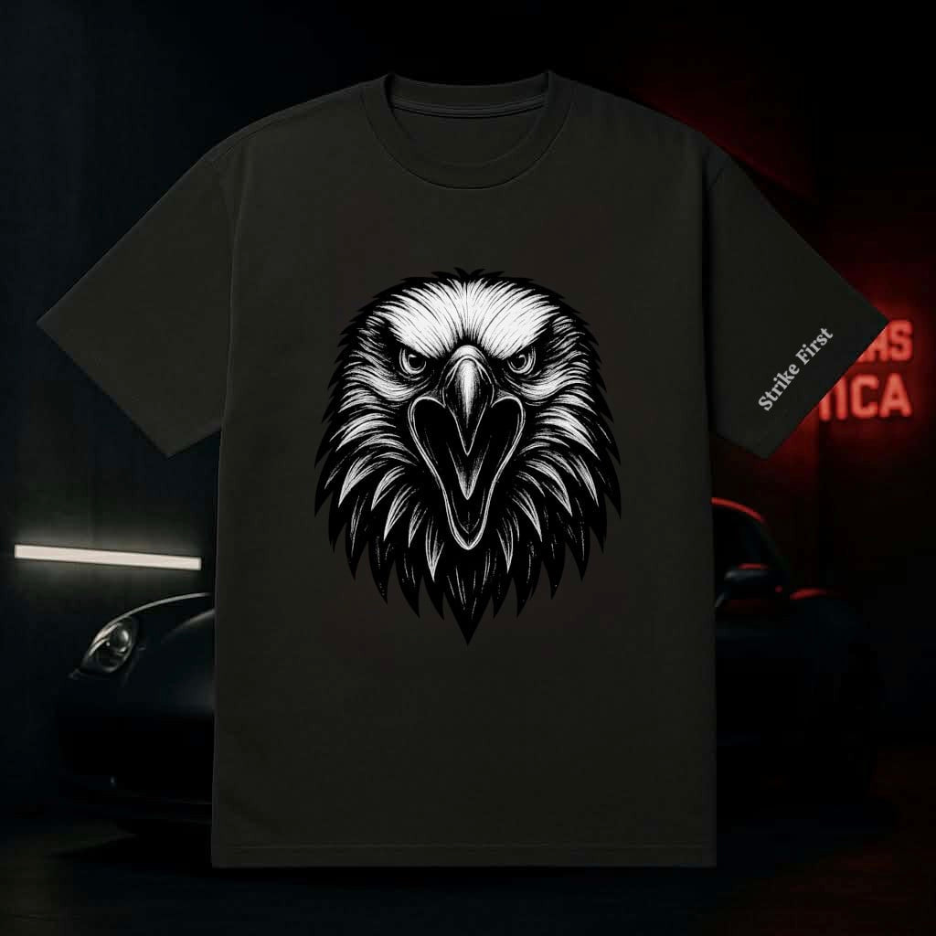 Oversized Faded T-Shirt – Bold Eagle Edition