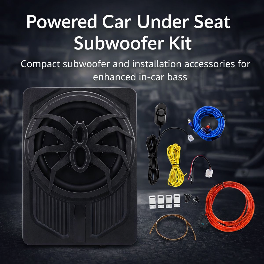 Slim Car Subwoofer – 10” 800W with LED Light