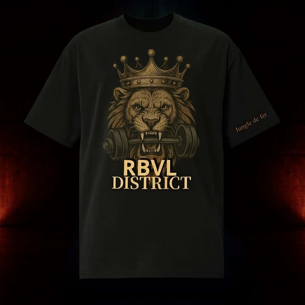 Oversized Faded T-Shirt – RBVL DISTRICT (Royal Lion Edition)